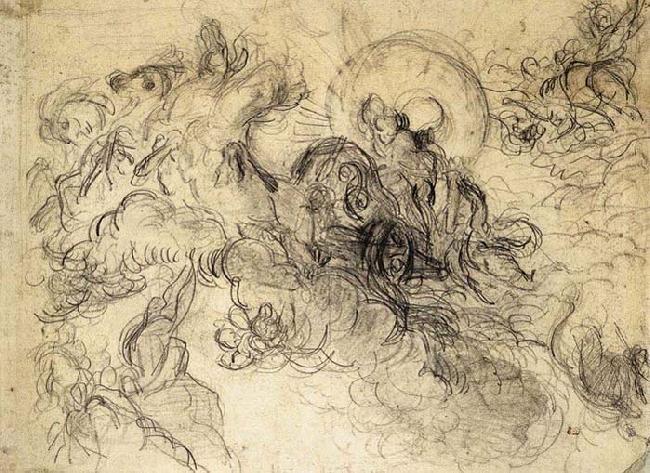 Eugene Delacroix Apollo Slays Python France oil painting art